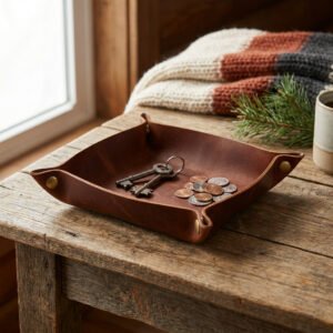 Bison Leather Valet Tray — Luxibo Goods Co.